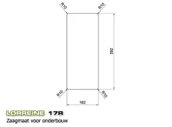Lorreine 17R Petit évier de luxe en inox 17cm sous plan, à fleur de plan ou en surface 1150178225