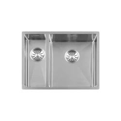 Lorreine 1534R Évier 1,5 de luxe en inox un bac et demi 1534cm sous plan, à fleur de plan ou en surface 1150178231