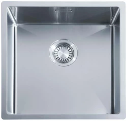 Évier en inox ABK Bingara 40fvi 40x40cm encastré à fleur, sous-plan et sur-plan BIN40FVI