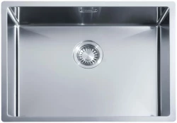 Cuve en inox ABK Bingara 55x40cm montage affleurant, sous-plan et sur plan BIN55FVI