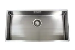 ABK Bingara évier extra large en inox 80x40cm montage à fleur, sous-plan et en surface BIN80FVI