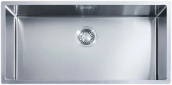 ABK Bingara évier extra large en inox 80x40cm montage à fleur, sous-plan et en surface BIN80FVI