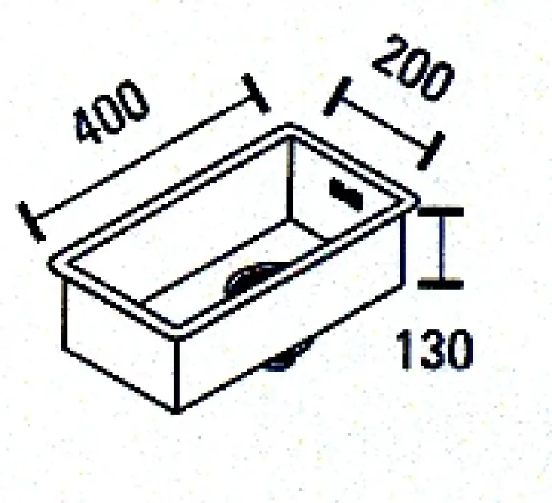 ABK Baronga petit évier en inox 20x40 cm à fleur de plan, sous plan et en surface BAR20FVI