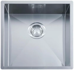 ABK Baronga évier carré en inox 40x40 cm à fleur de plan, sous plan ou en surface BAR40FVI