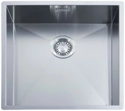 ABK Baronga grand évier carré en inox 46x46 cm  à fleur de plan, sous plan et en surface BAR46FVI