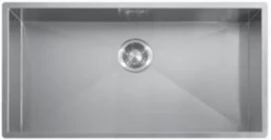 ABK Baronga évier extra-large en inox 80x40 cm à fleur de plan, sous plan et en surface BAR80FVI