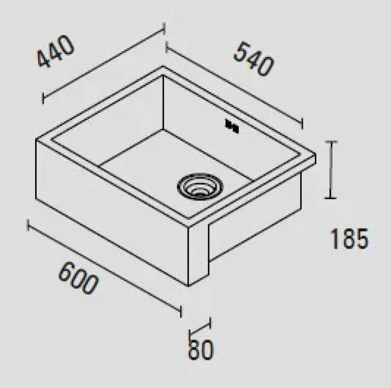 ABK Baronga 6054f évier intermédiaire avec finition frontale 1150424037 Farmhouse