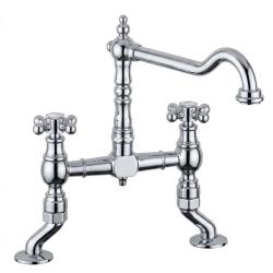 Robinet de cuisine nostalgique inox V1979RVSST