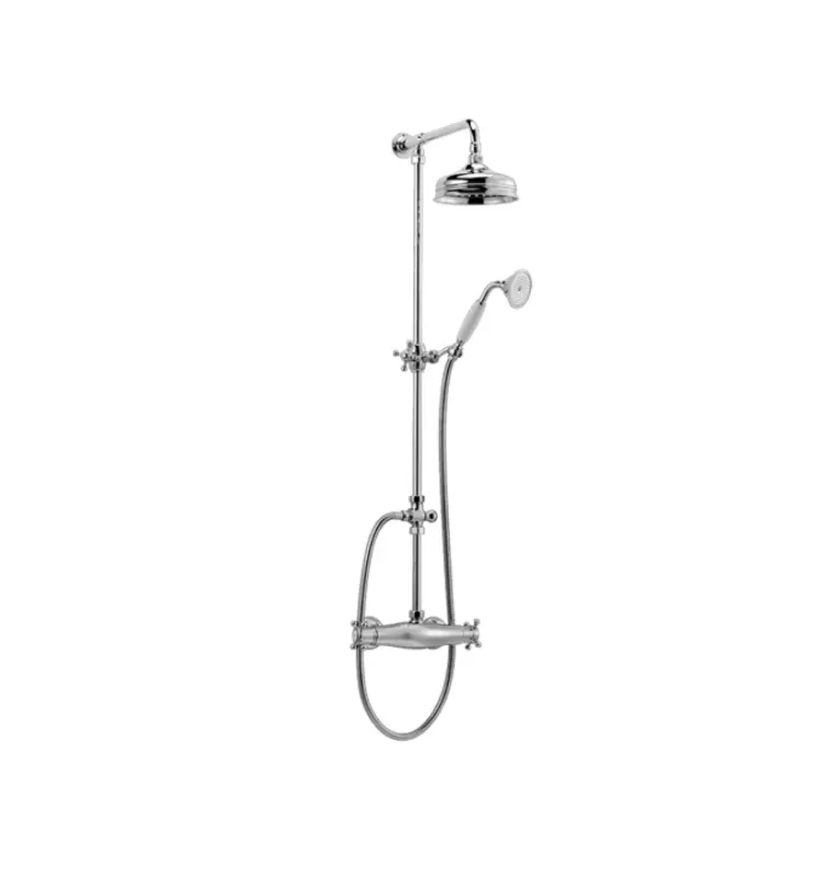 Huber Victorian Mitigeur de douche en 15cm inox  390.VT01H.AC