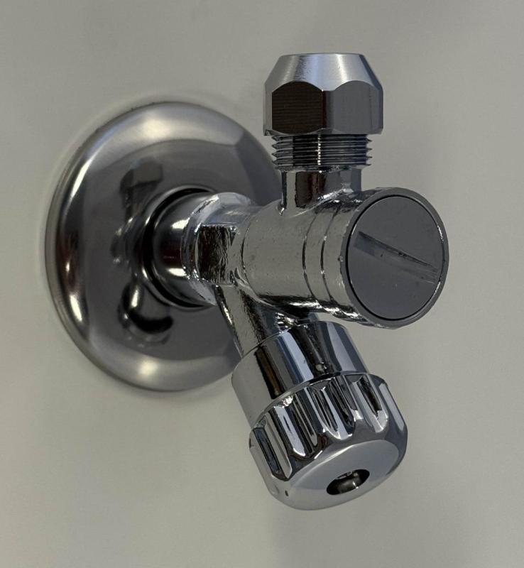 Set de 2 robinets d'arrêt avec filtre d'angle