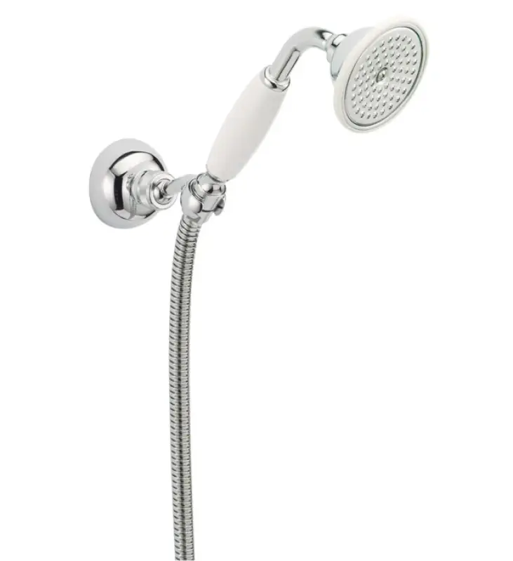 Huber Victorian Douchette avec crochet de suspension et flexible de douche en inox 63.03H.AC
