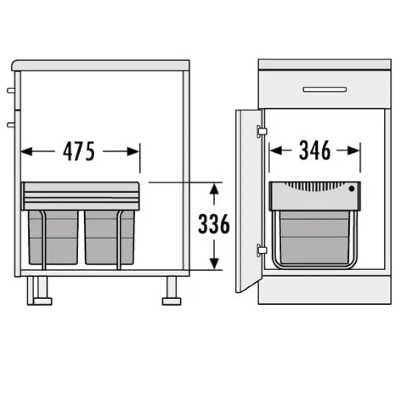 Hailo Tandem RB poubelle 1153449152