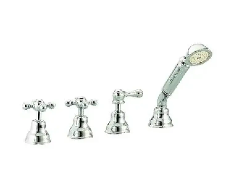 Cisal Arcana Ceramic 4 trous mélangeur pour sur gorge de baignoire en couleur cuivre antique AC00029026