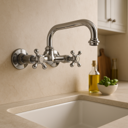 PB Nostalgic robinet de cuisine V2723 mitigeur mural Chrome