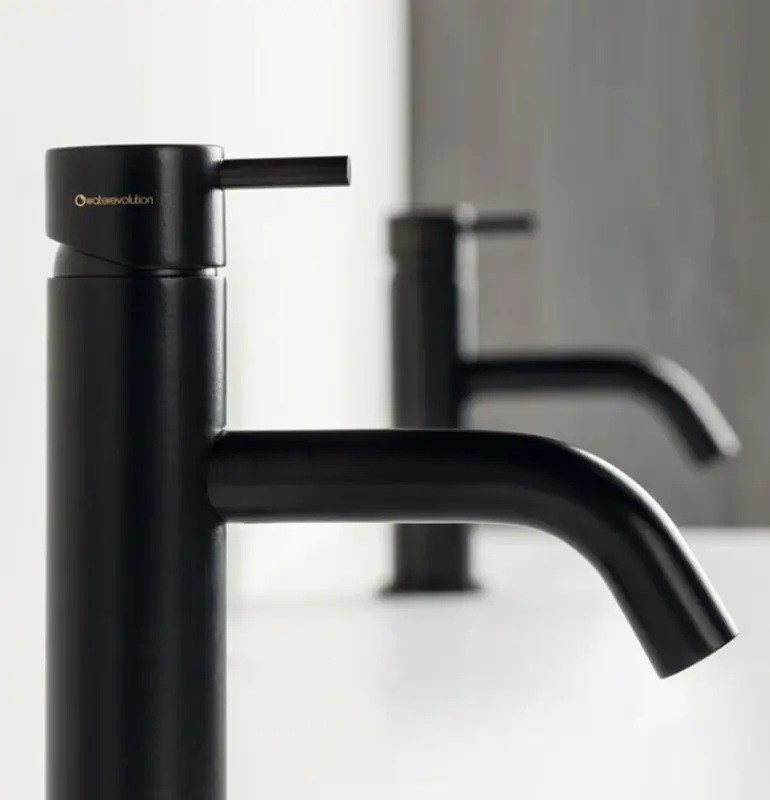 Waterevolution Flow Robinet de lavabo noir mat T110PR