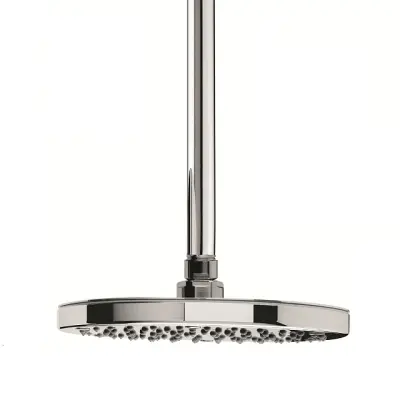 Waterevolution Flow pomme de douche 250 mm avec raccordement au plafond chromé T164201