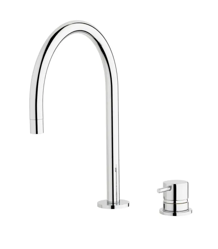 Waterevolution Flow Robinet de lavabo 2 trous chromé T112U01