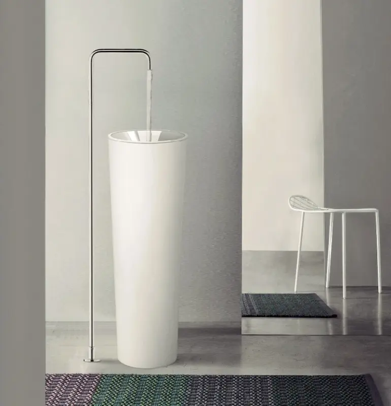Waterevolution Flow Robinet de lavabo indépendant Bec chromé T1.676.01