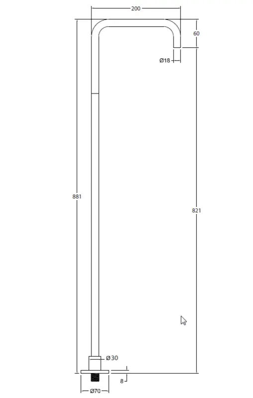 Waterevolution Flow Robinet de lavabo indépendant Bec noir mat T1.676.PR