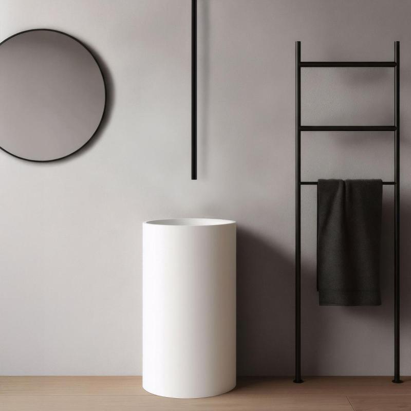 Waterevolution Flow robinet de plafond pour lavabo bec noir mat T1678PR