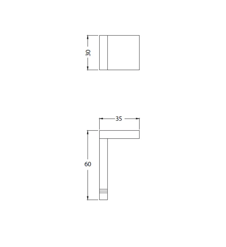 Waterevolution Deep Crochet porte-serviettes profond Blanc mat A250BR