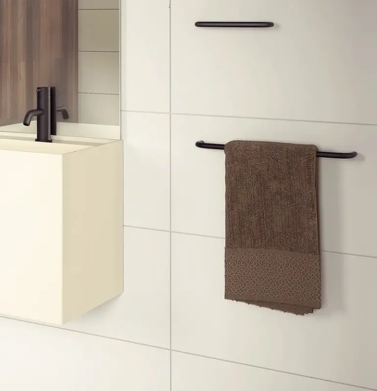 Waterevolution flow porte-serviettes 60cm Noir mat A112PR