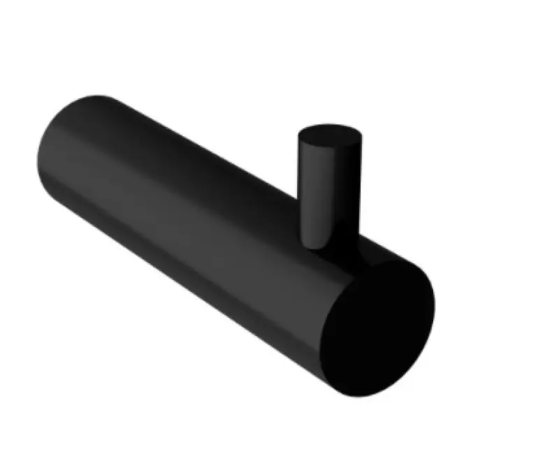 Waterevolution Flow Crochet porte-serviettes Noir mat A150PR