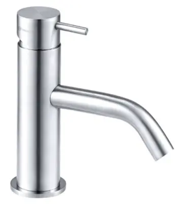 Waterevolution Flow mitigeur lavabo bas en acier inoxydable T110IE