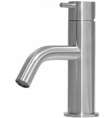 Waterevolution Flow mitigeur lavabo bas en acier inoxydable T110IE