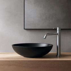 Waterevolution Flow robinet de lavabo bec haut avec bouchon clic clac tout inox T115IE