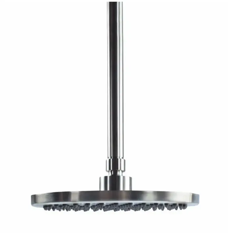 Waterevolution Flow Douche de tête 200mm avec raccord au plafond entièrement en inox T1642IE