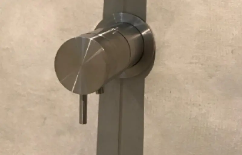 Thermostat de douche encastré Waterevolution Flow en acier inoxydable massif avec rosace ronde T142TBIE 1208816582