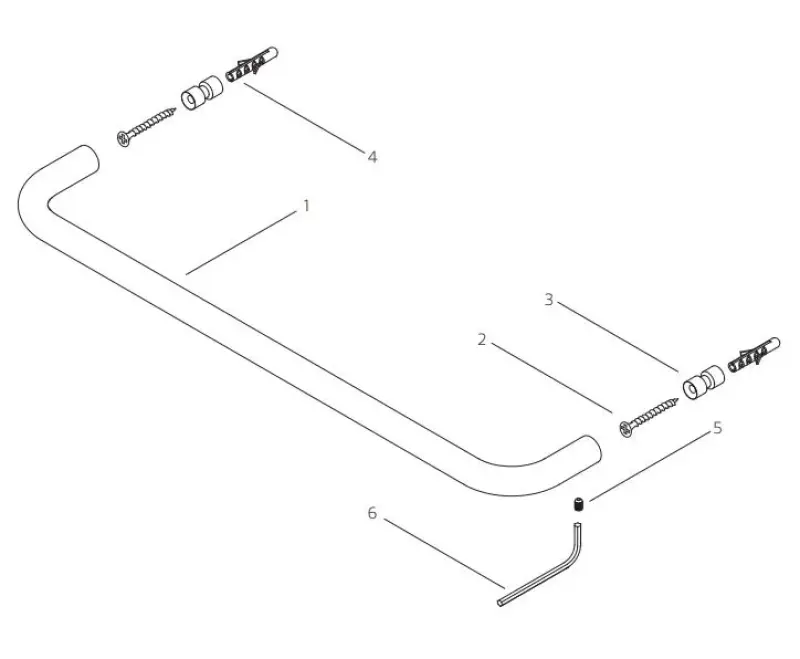 Waterevolution flow porte-serviettes 60cm Chromé A11201