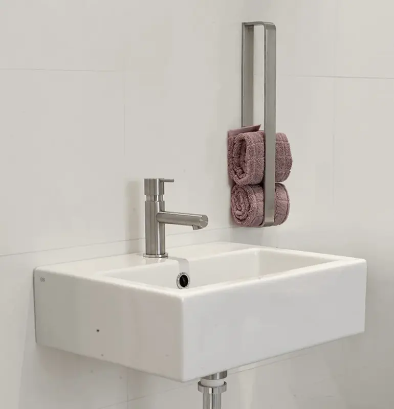 Waterevolution Deep Porte-serviettes vertical profond 40cm Acier inoxydable A216IE