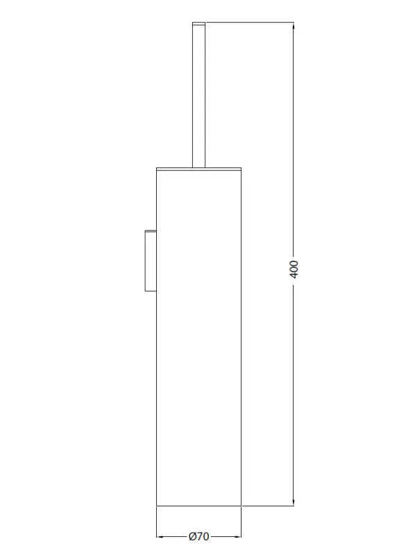 Waterevolution Deep set de brosses de toilette mural Blanc mat A240BR