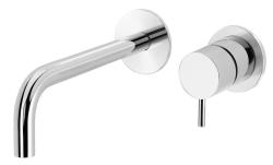 Robinet de lavabo encastré Watervolution Flow, bec chromé 15 cm T116B01-15