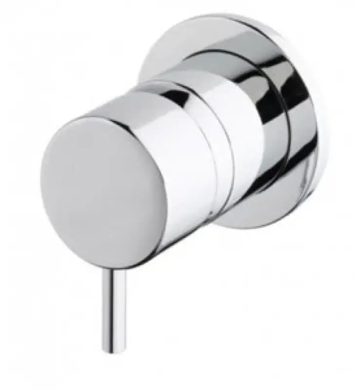 Waterevolution Flow inverseur encastré 3 voies rosace ronde Chromé T1483S01