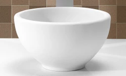 Lavabo Solid S extra petit, en Solid Surface, rond, 20 x 20 x 11 cm, blanc mat, 1208852722