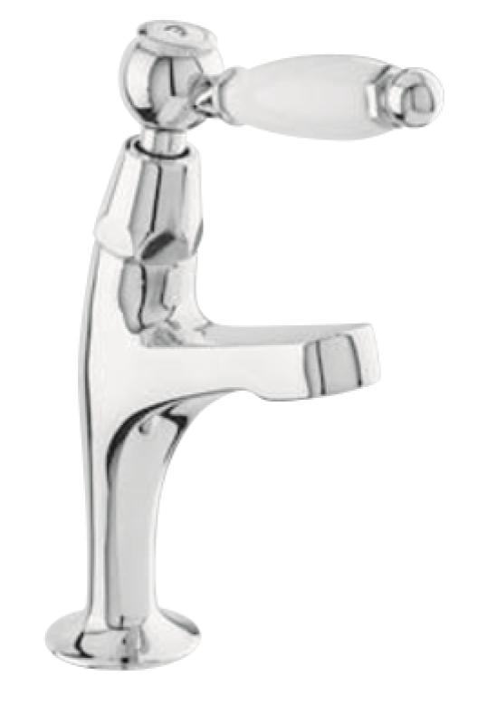 PB Classic Mitigeur de lavabo avec levier blanc eau froide petit modèle Acier inoxydable 1208854912