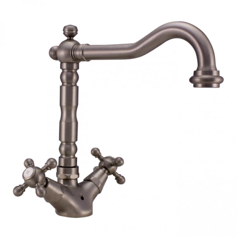 PB classic robinet de lavabo bec fort 18,5 cm inox 1208854972