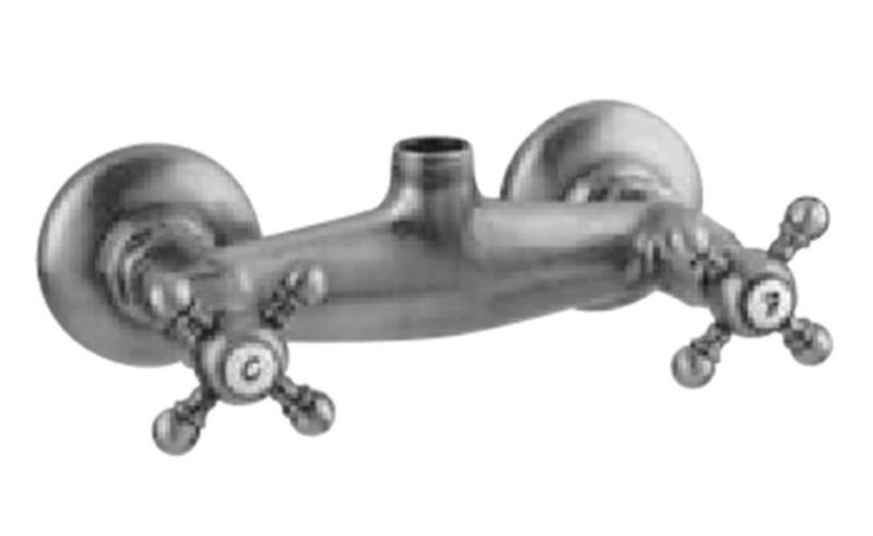 PB Classic mitigeur de douche en surface avec manettes croisillon en inox raccord par le haut 1208855322