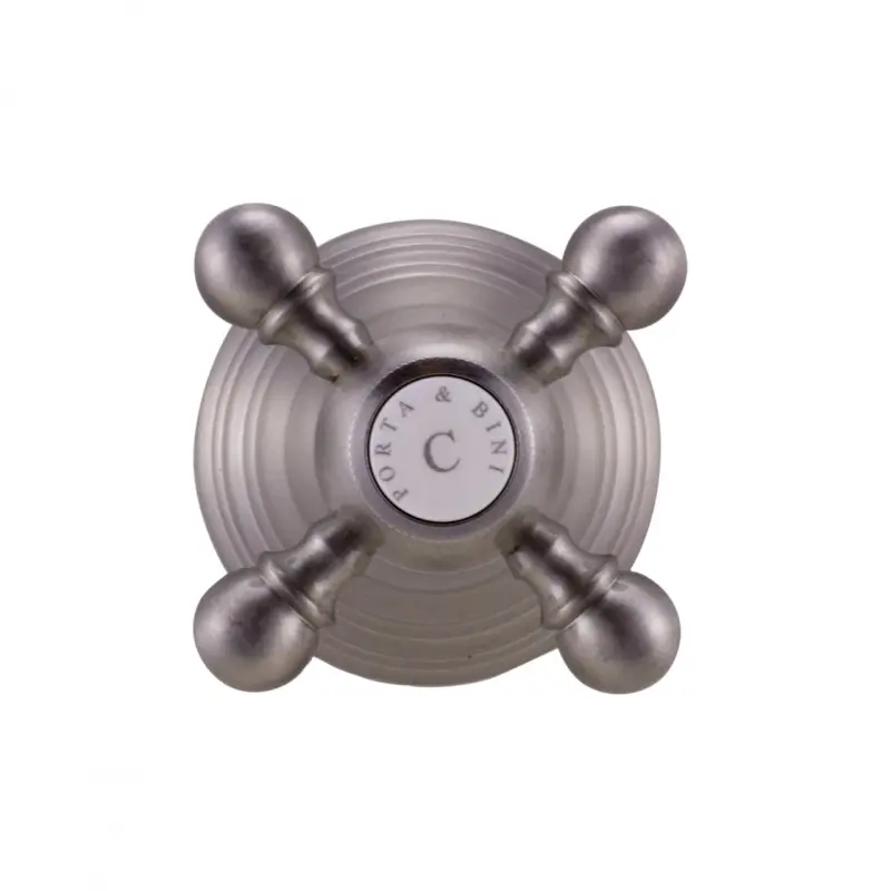 PB Classic Robinet d'arrêt encastré avec manette croisillon Acier inoxydable 1208855582