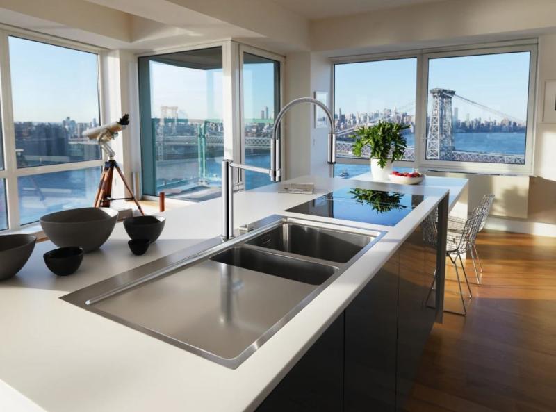 Franke Pescara Semi Pro 360 robinet de cuisine chrome bec flexible 115.0393.976