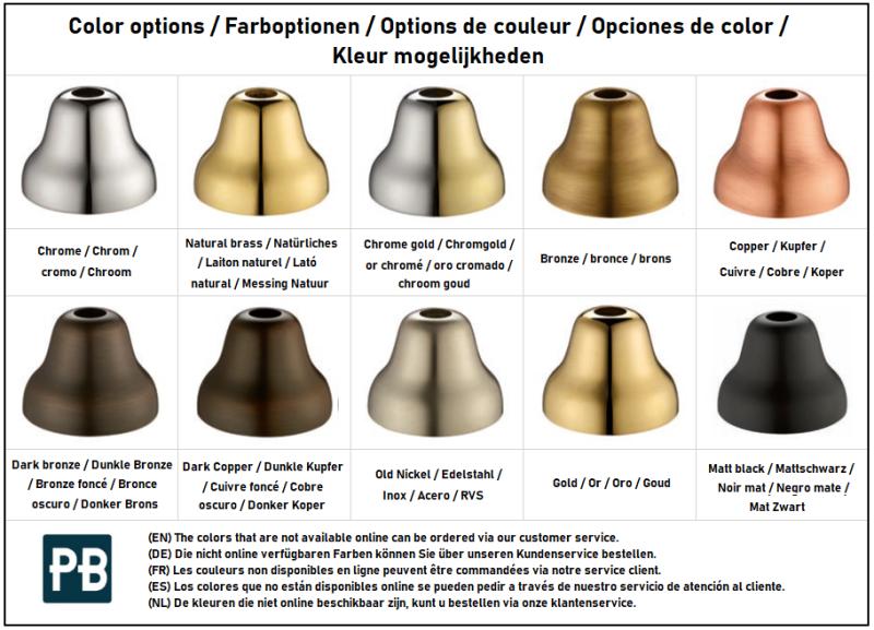 PB classic Set coulissant avec douchette et flexible de douche Bronze 1208899102