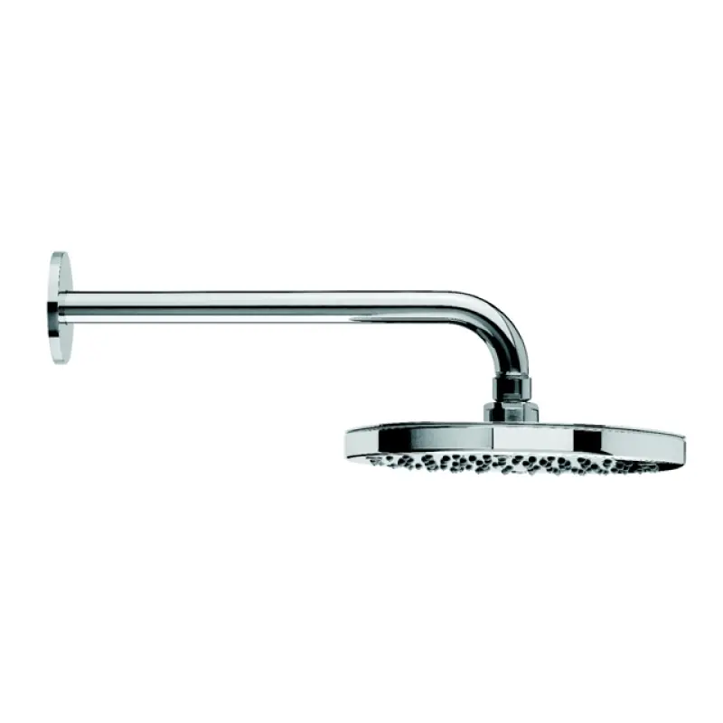 Waterevolution Flow Douche de tête 200mm avec raccord mural Laiton brossé T1641LE
