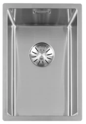 Lorreine 20SP petit évier en inox 20x40 cm sous plan, à fleur de plan ou en surface 1208920500