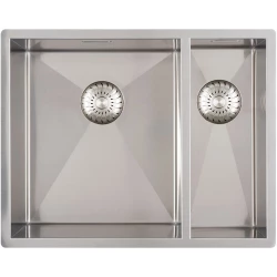 Caressi une cuve et demie inox CAPP3415R6R0 W34+B15xL40xD18.5cm sous plan, à fleur de plan ou en surface 1208920589