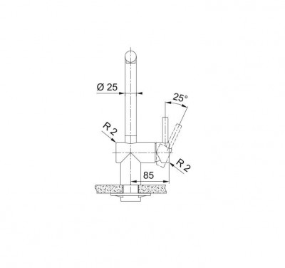 Franke Atlas Neo robinet de cuisine noir brossé avec bec extractible 115.0550.427
