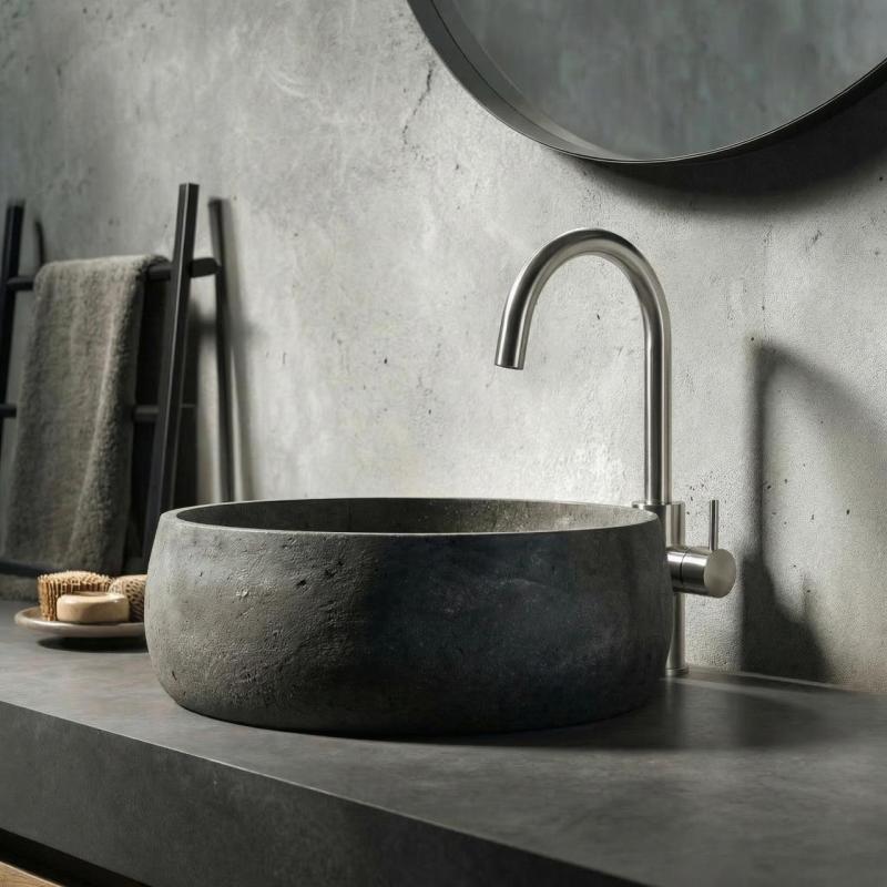 Waterevolution Flow Robinet de lavabo modèle haut Inox T1121FIE