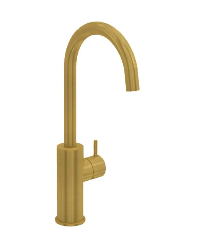 Waterevolution Flow robinet de lavabo modèle haut en laiton brossé T1121FULE